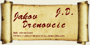 Jakov Drenovčić vizit kartica